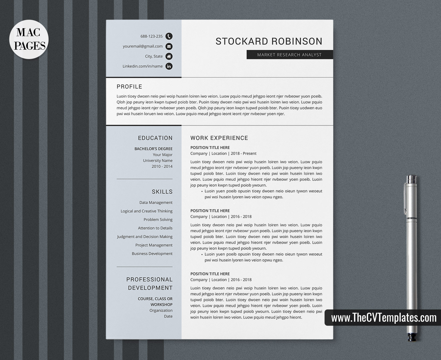 For Mac Pages Simple Cv Template Resume Template Cover Letter Minimalist Resume Design Professional Resume Modern Resume Editable Resume Format Job Resume 1 3 Page Resume Instant Download Thecvtemplates Com