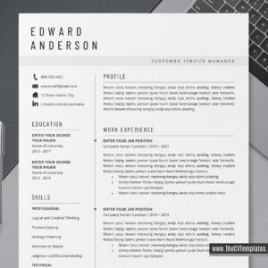 www.thecvtemplates.com - cv templates for ms word, resume templates for ms word, professional cv template, modern cv template, simple cv template, student cv template, 1 page resume template, 2 page resume template, 3 page resume template, editable resume template design, resume format design, cover letter template, references template, resume template download, Edward resume template