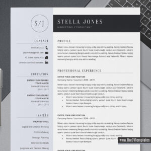 www.thecvtemplates.com - cv templates for ms word, resume templates for ms word, professional cv template, modern cv template, simple cv template, student cv template, 1 page resume template, 2 page resume template, 3 page resume template, editable resume template design, resume format design, cover letter template, references template, resume template download, Stella resume template