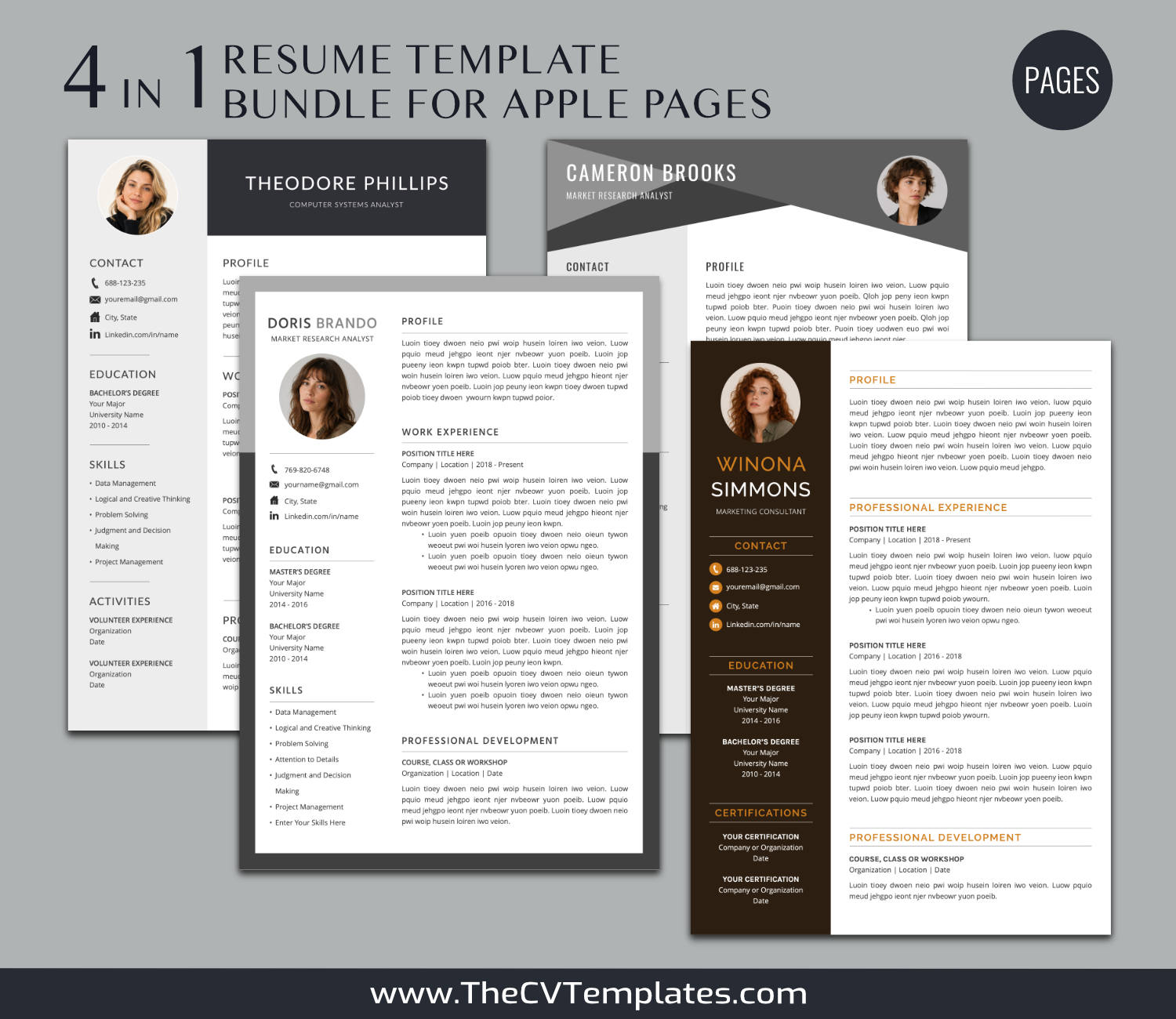 TheCVTemplates.com-CV Templates for Apple Pages
