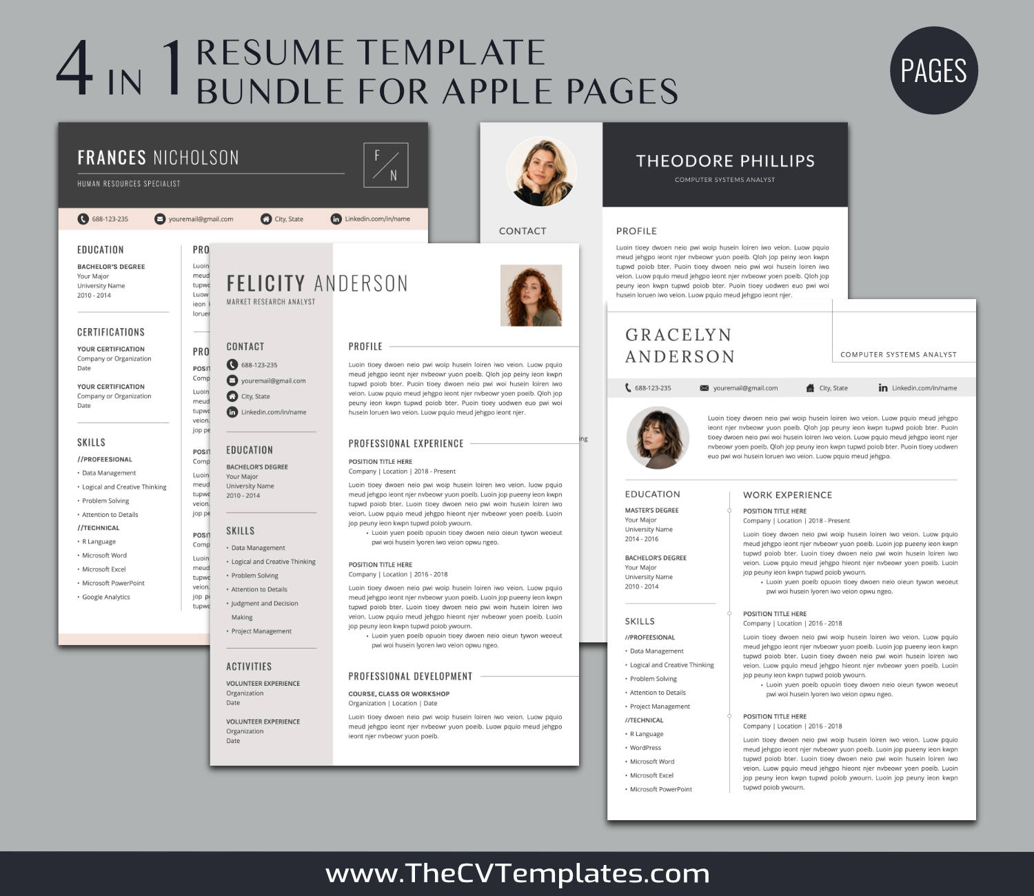 TheCVTemplates.com-CV Templates for Apple Pages