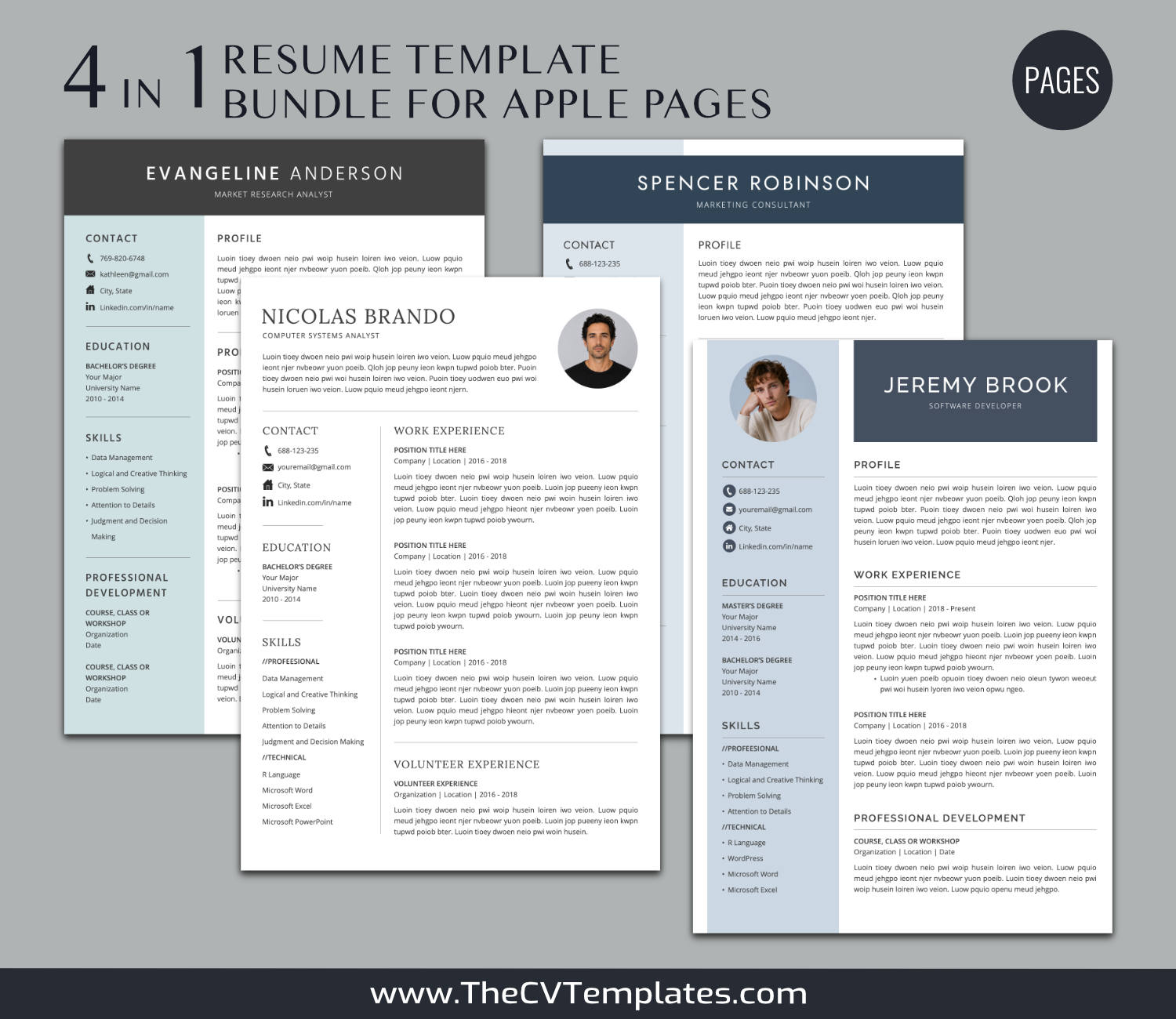 TheCVTemplates.com-CV Templates for Apple Pages
