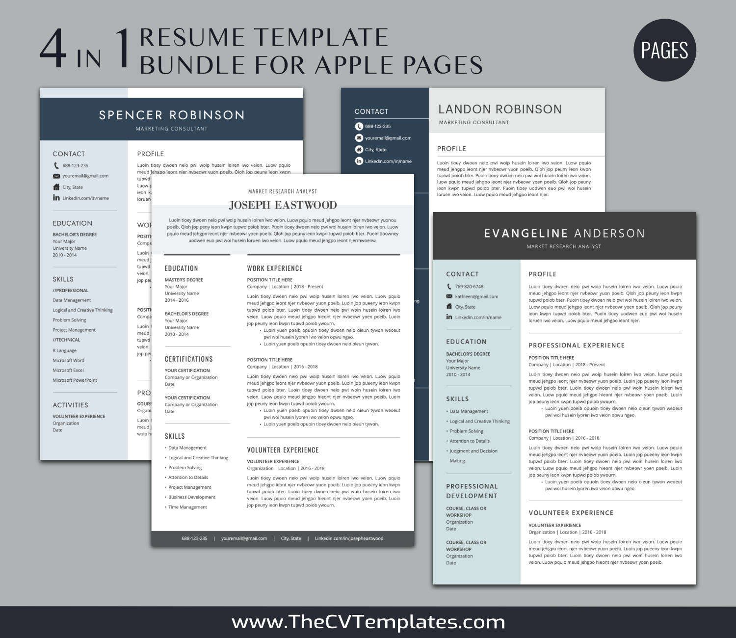 TheCVTemplates.com-CV Templates for Apple Pages