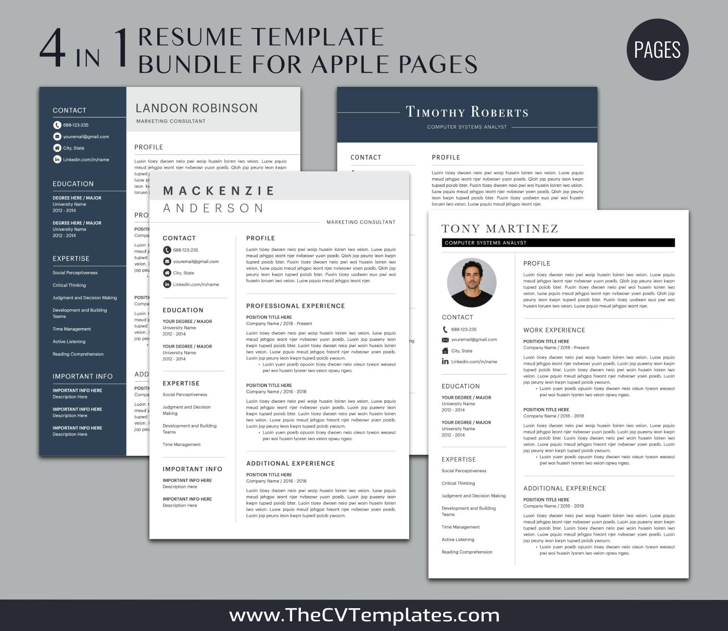 TheCVTemplates.com-CV Templates for Apple Pages