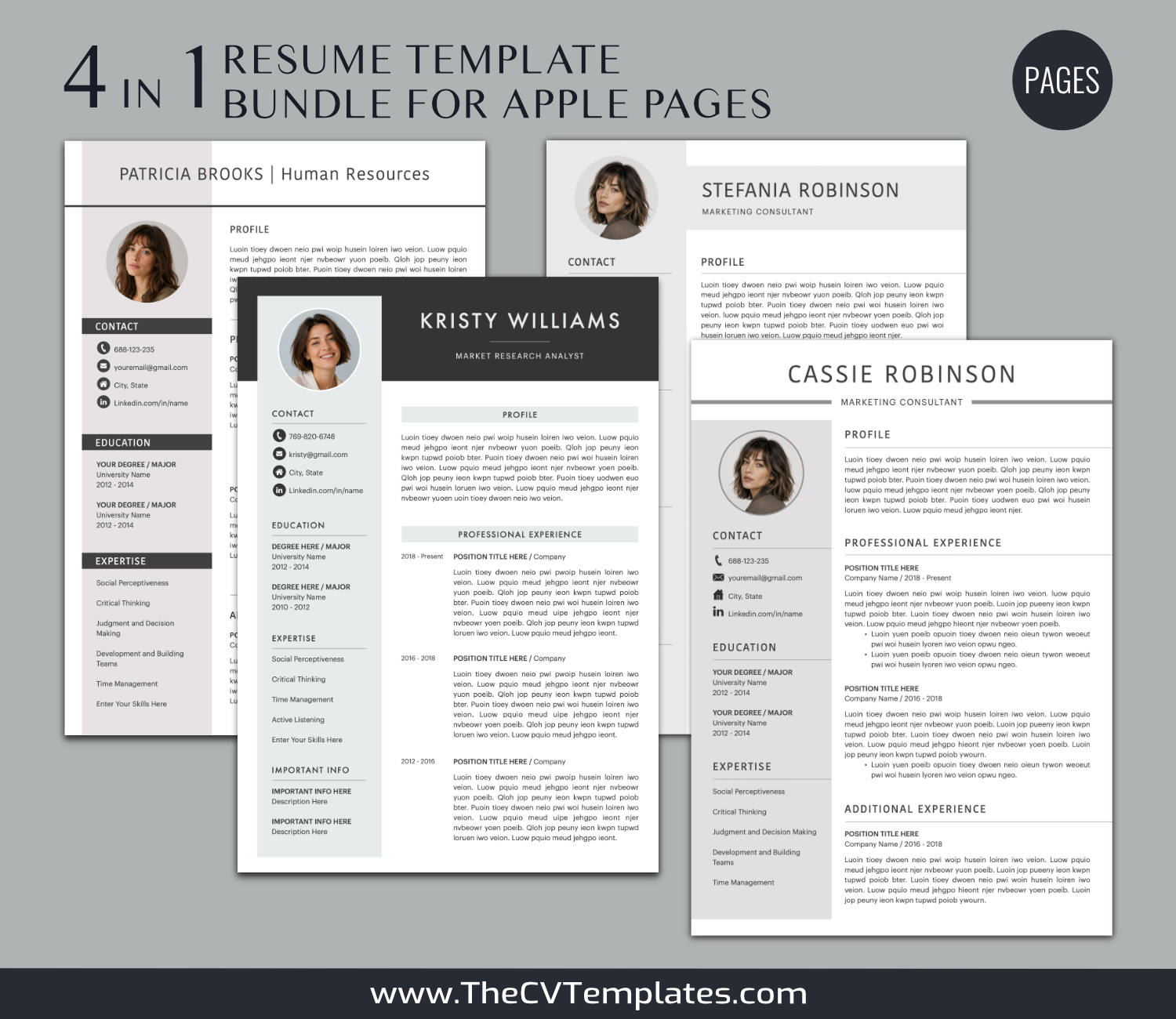 TheCVTemplates.com-CV Templates for Apple Pages