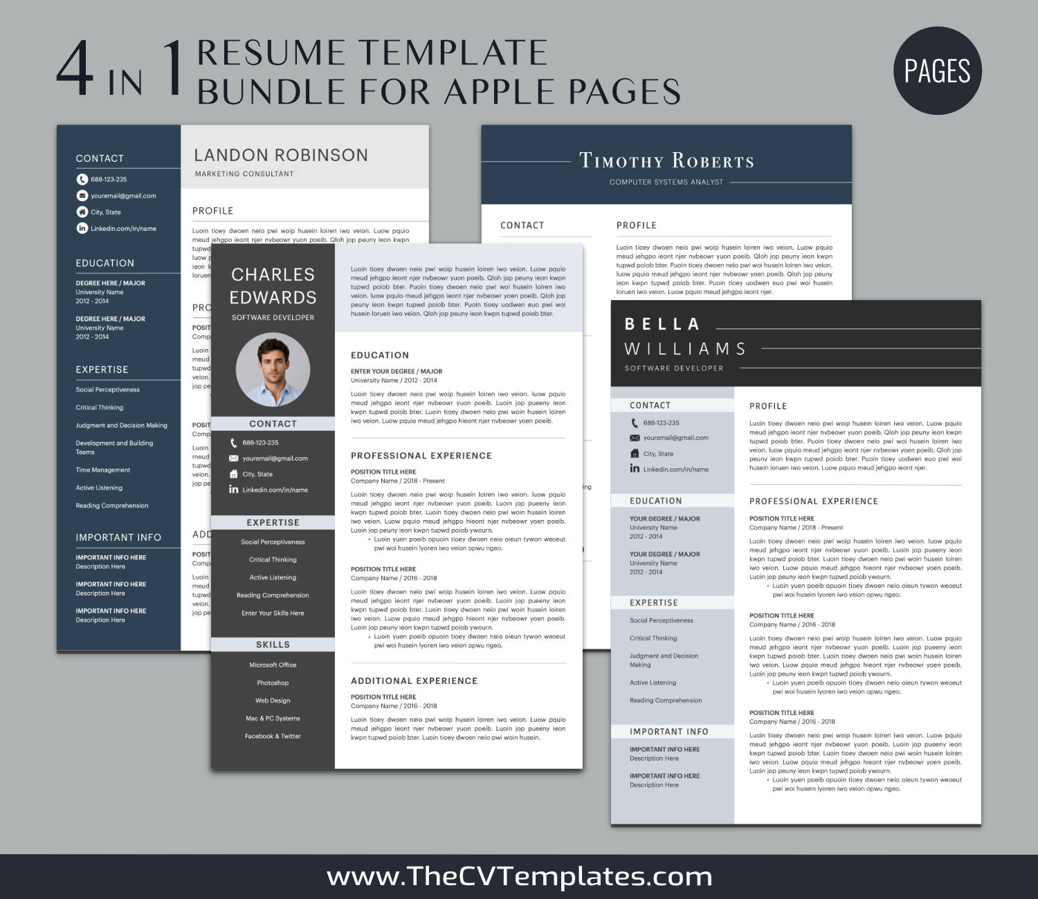 TheCVTemplates.com-CV Templates for Apple Pages