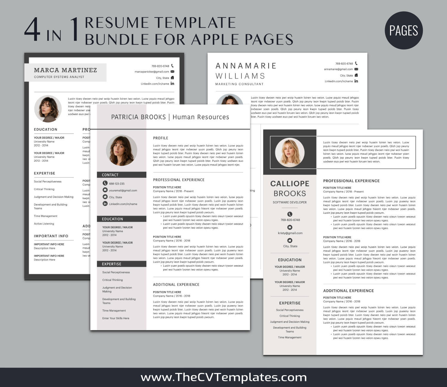 TheCVTemplates.com-CV Templates for Apple Pages