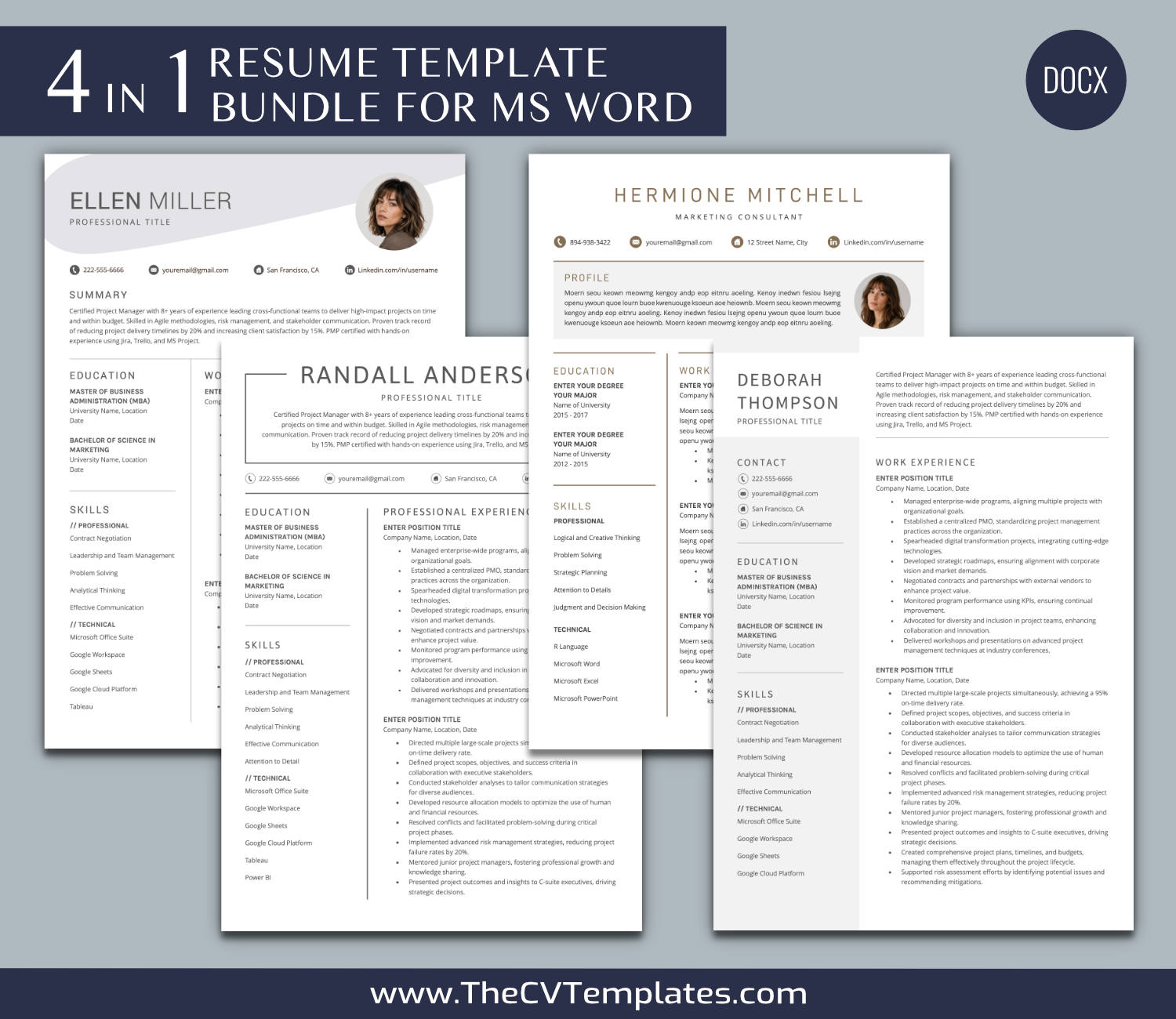 TheCVTemplates.com-resume templates for ms word