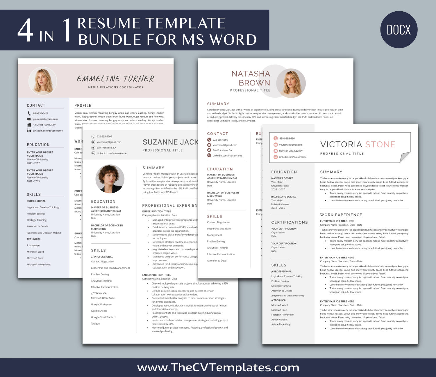 TheCVTemplates.com-resume templates for ms word