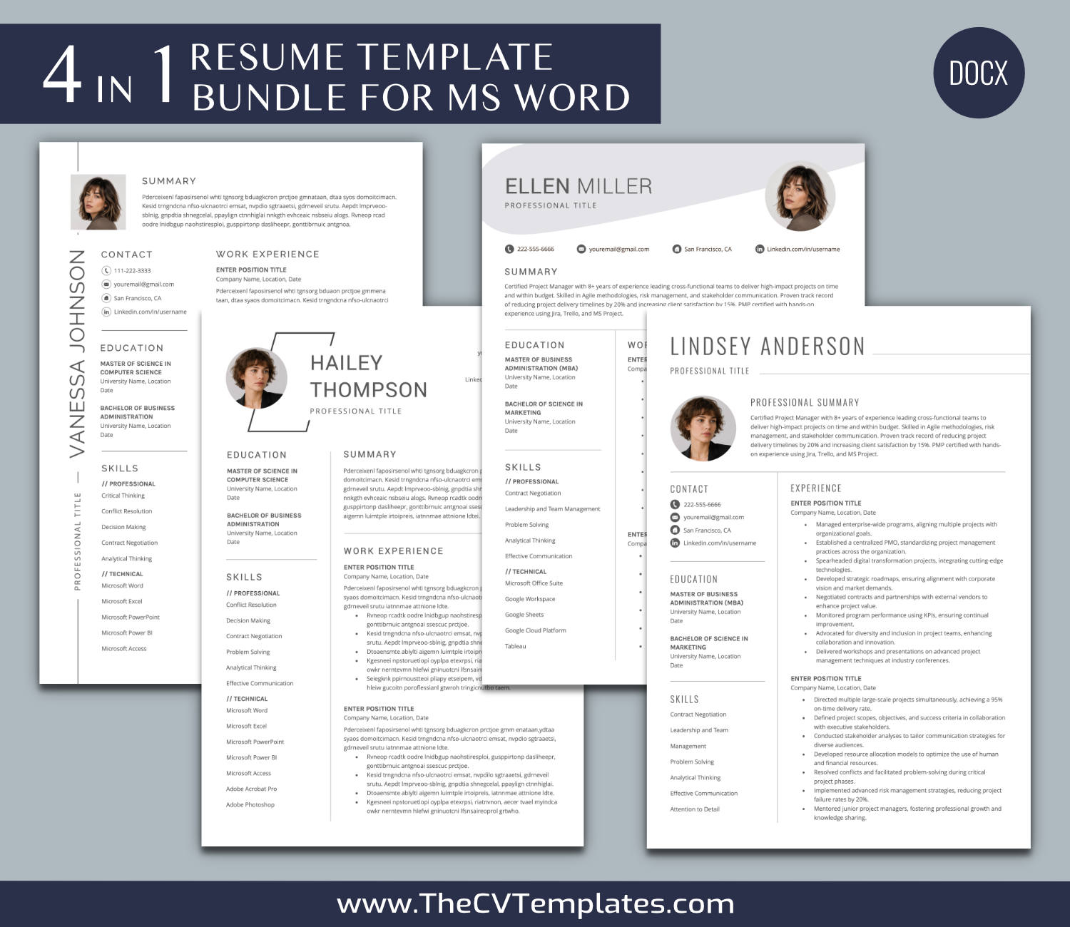 TheCVTemplates.com-resume templates for ms word