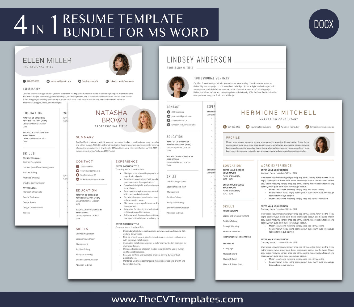 TheCVTemplates.com-resume templates for ms word