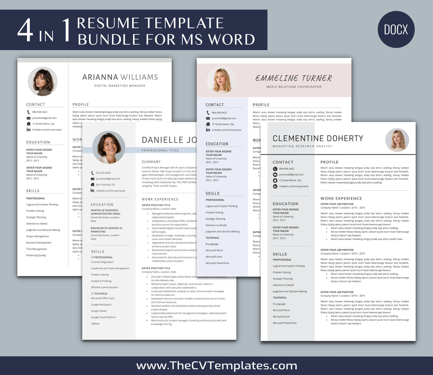 TheCVTemplates.com-resume templates for ms word