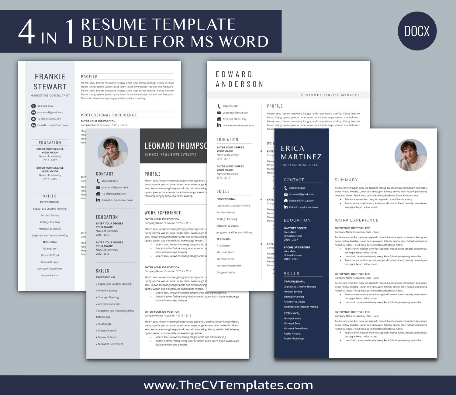 TheCVTemplates.com-resume templates for ms word