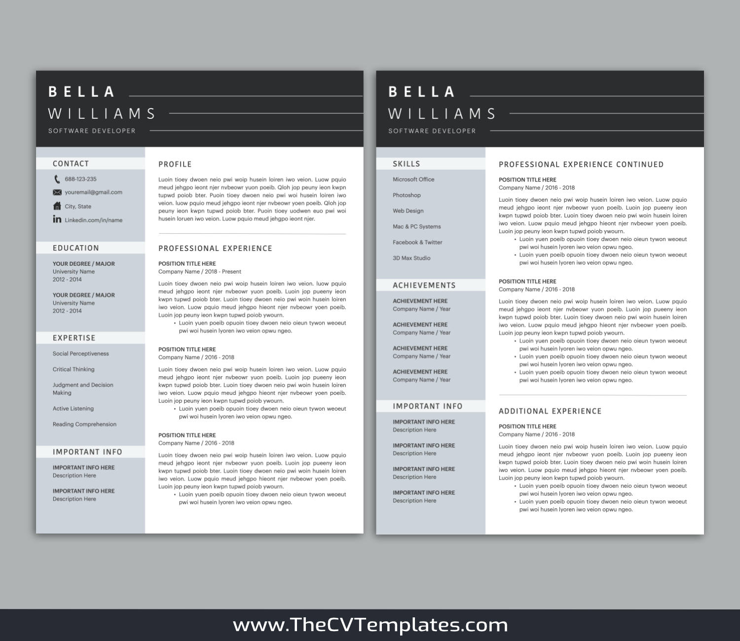TheCVTemplates.com-CV Templates for Apple Pages