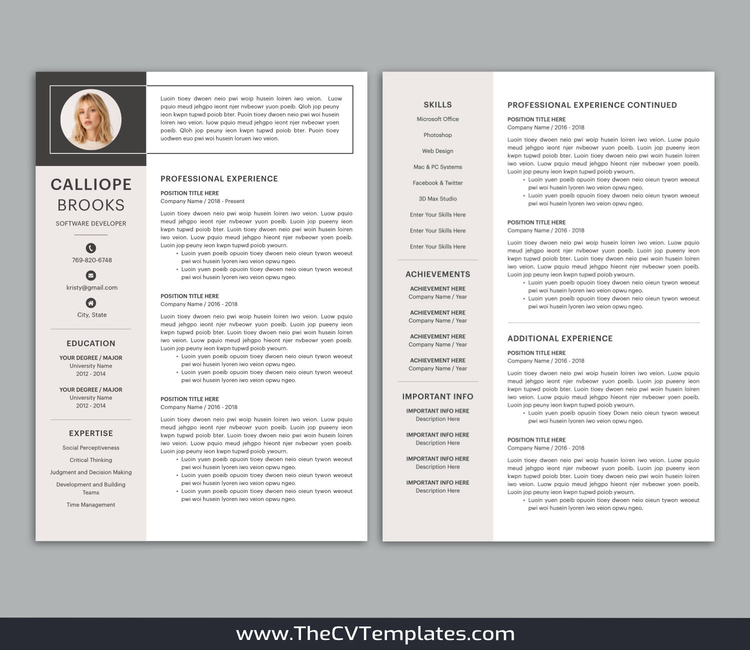 TheCVTemplates.com-CV Templates for Apple Pages