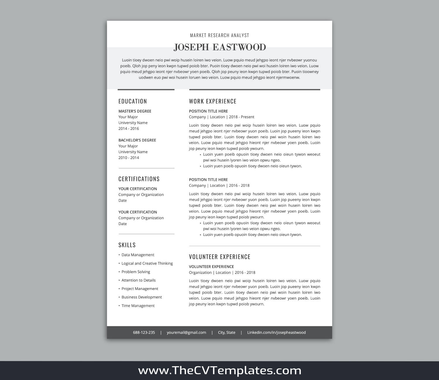 TheCVTemplates.com-CV Templates for Apple Pages