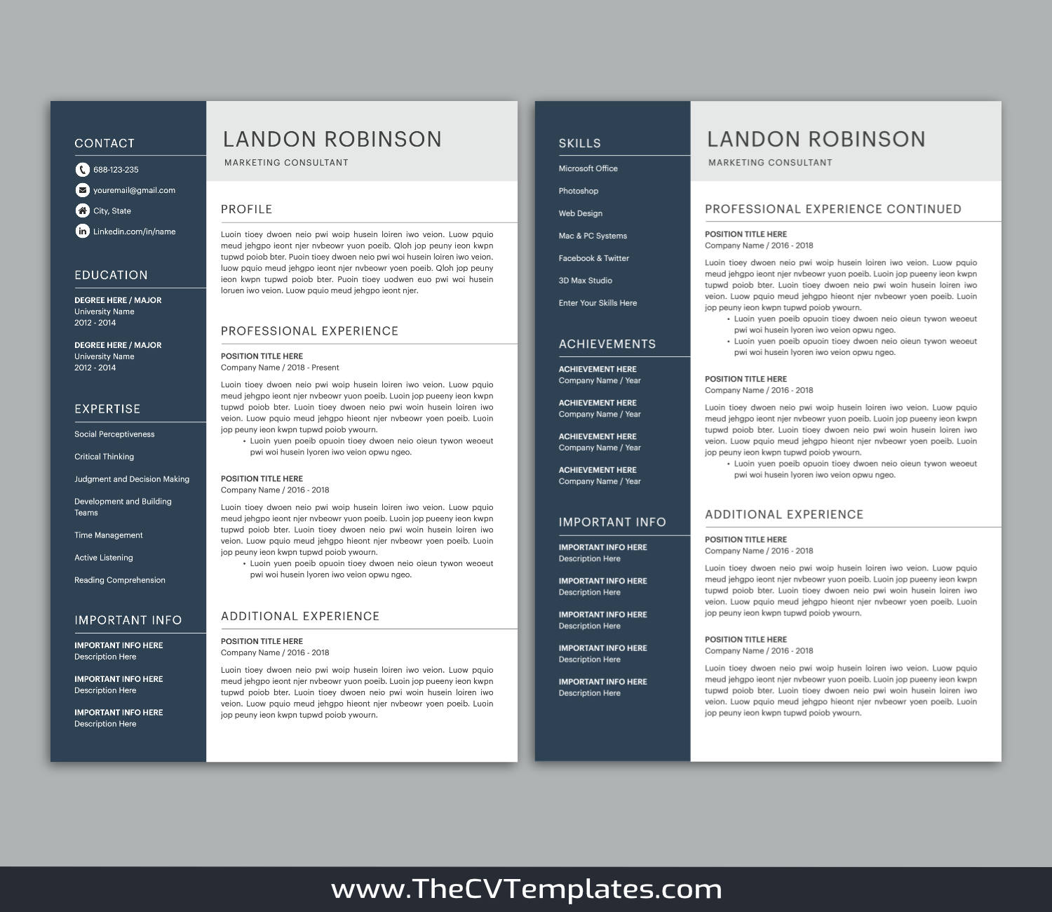 TheCVTemplates.com-CV Templates for Apple Pages