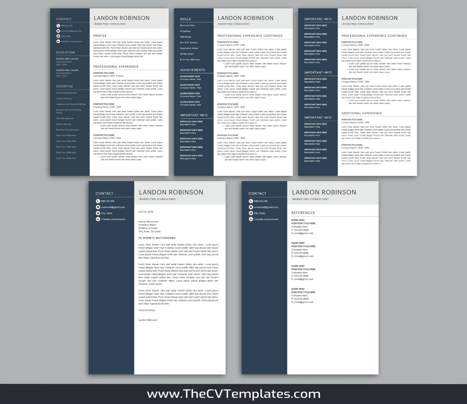 TheCVTemplates.com-CV Templates for Apple Pages
