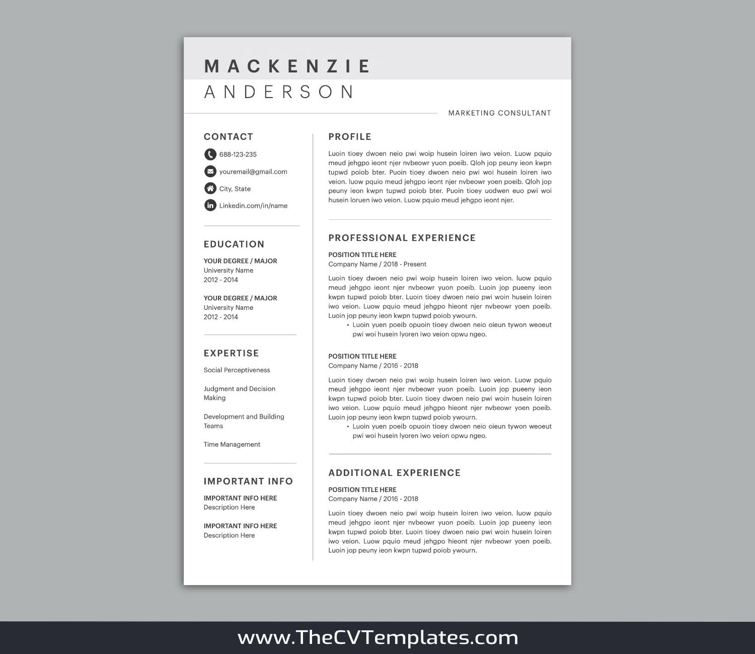 TheCVTemplates.com-CV Templates for Apple Pages