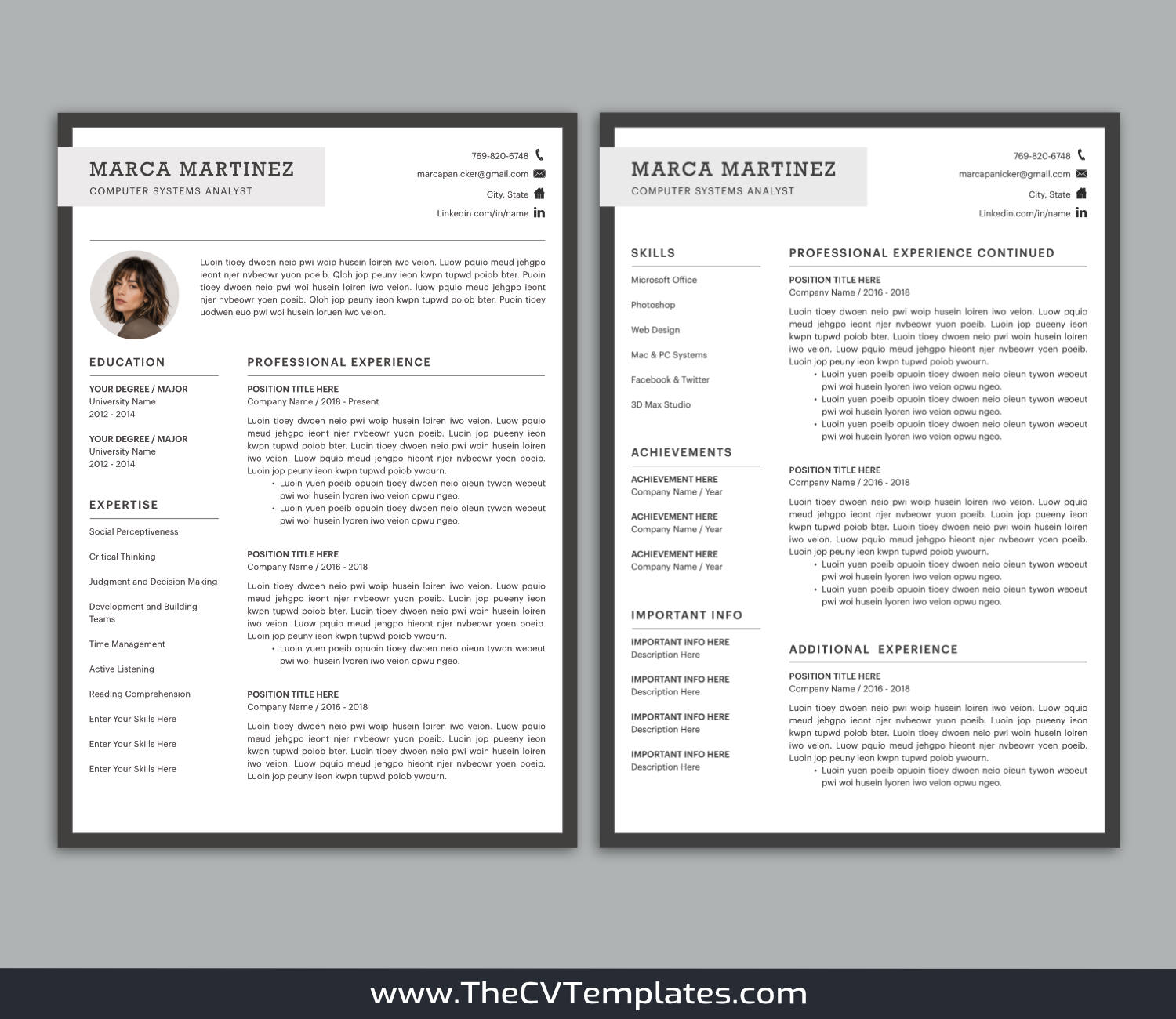 TheCVTemplates.com-CV Templates for Apple Pages