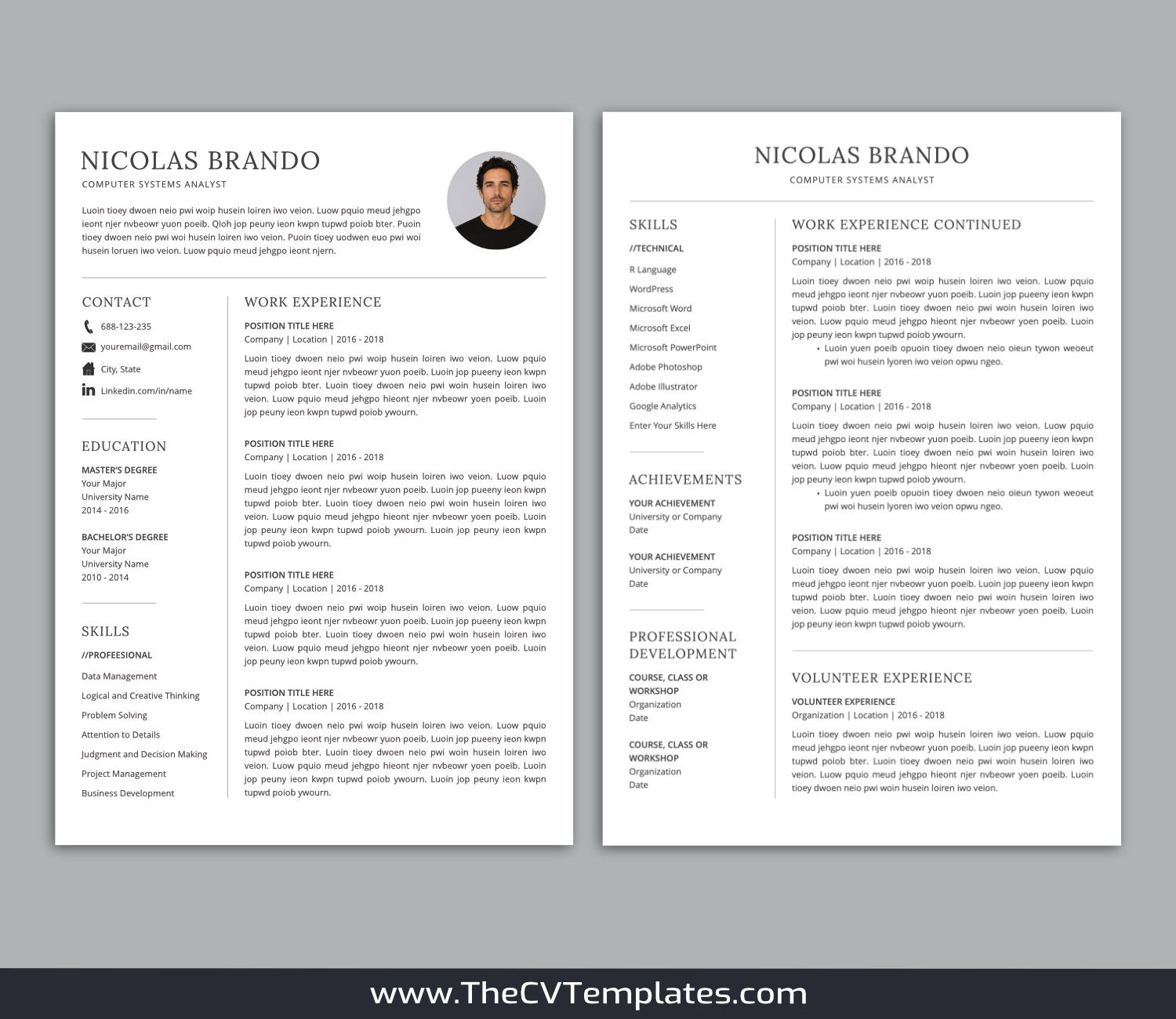 TheCVTemplates.com-CV Templates for Apple Pages