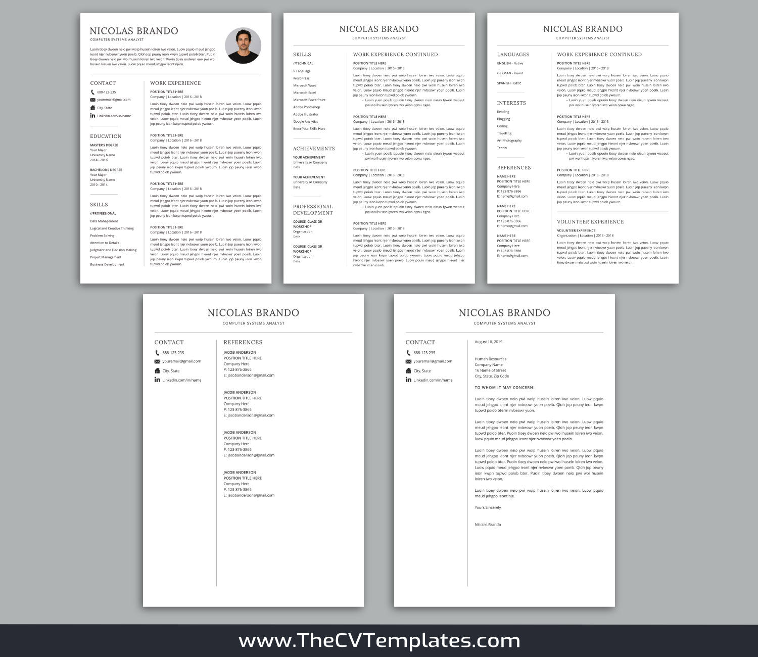 TheCVTemplates.com-CV Templates for Apple Pages