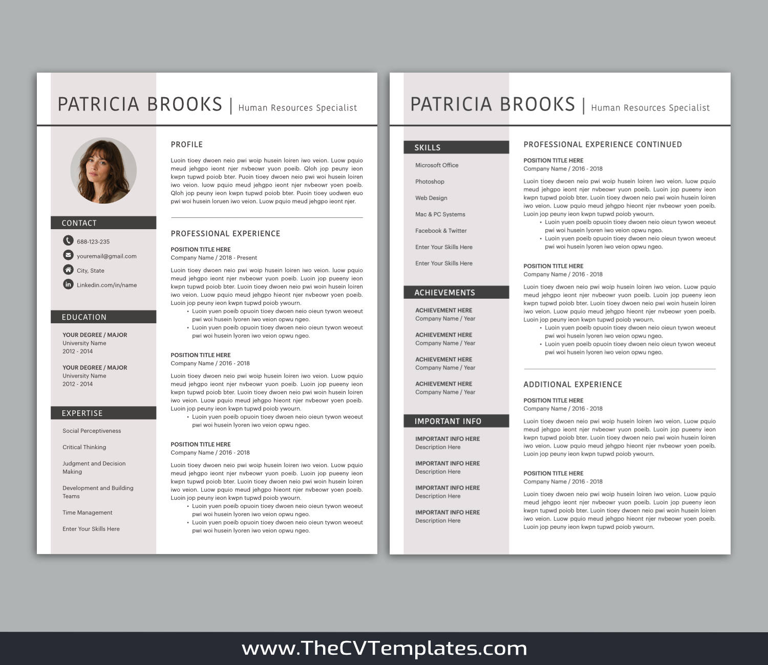 TheCVTemplates.com-CV Templates for Apple Pages
