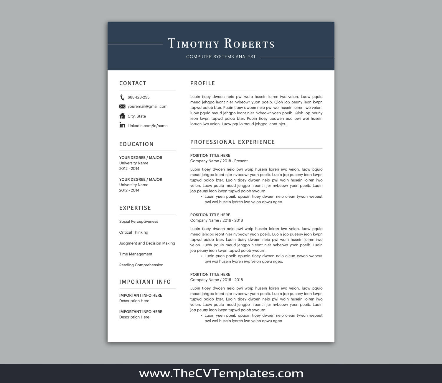 TheCVTemplates.com-CV Templates for Apple Pages