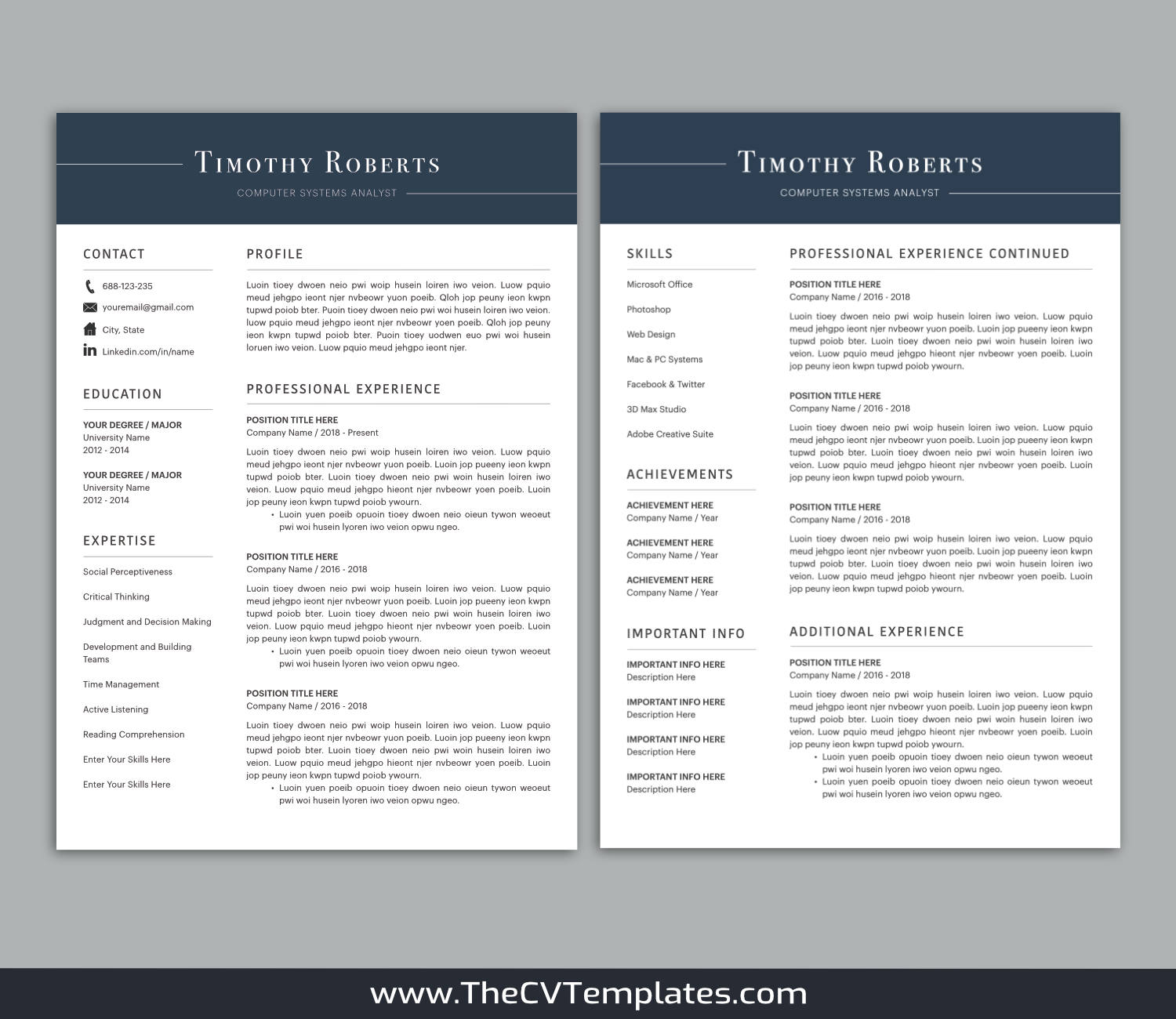 TheCVTemplates.com-CV Templates for Apple Pages