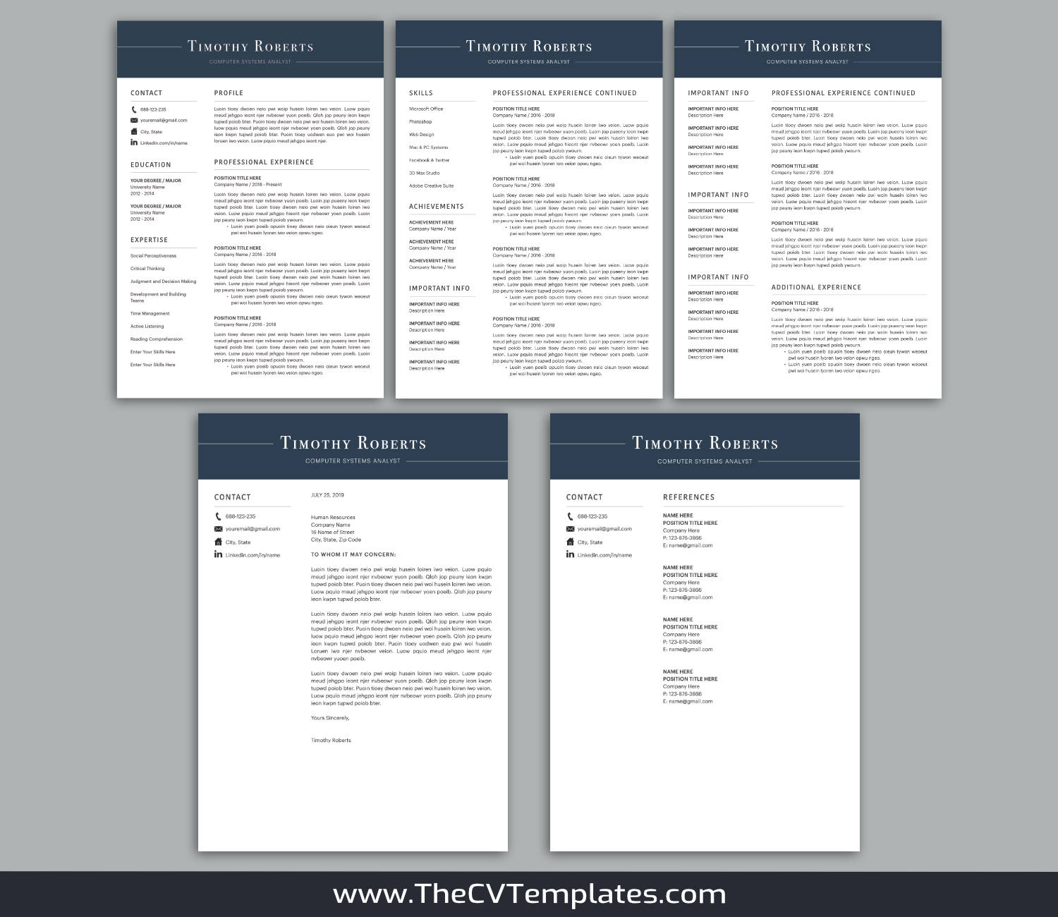 TheCVTemplates.com-CV Templates for Apple Pages