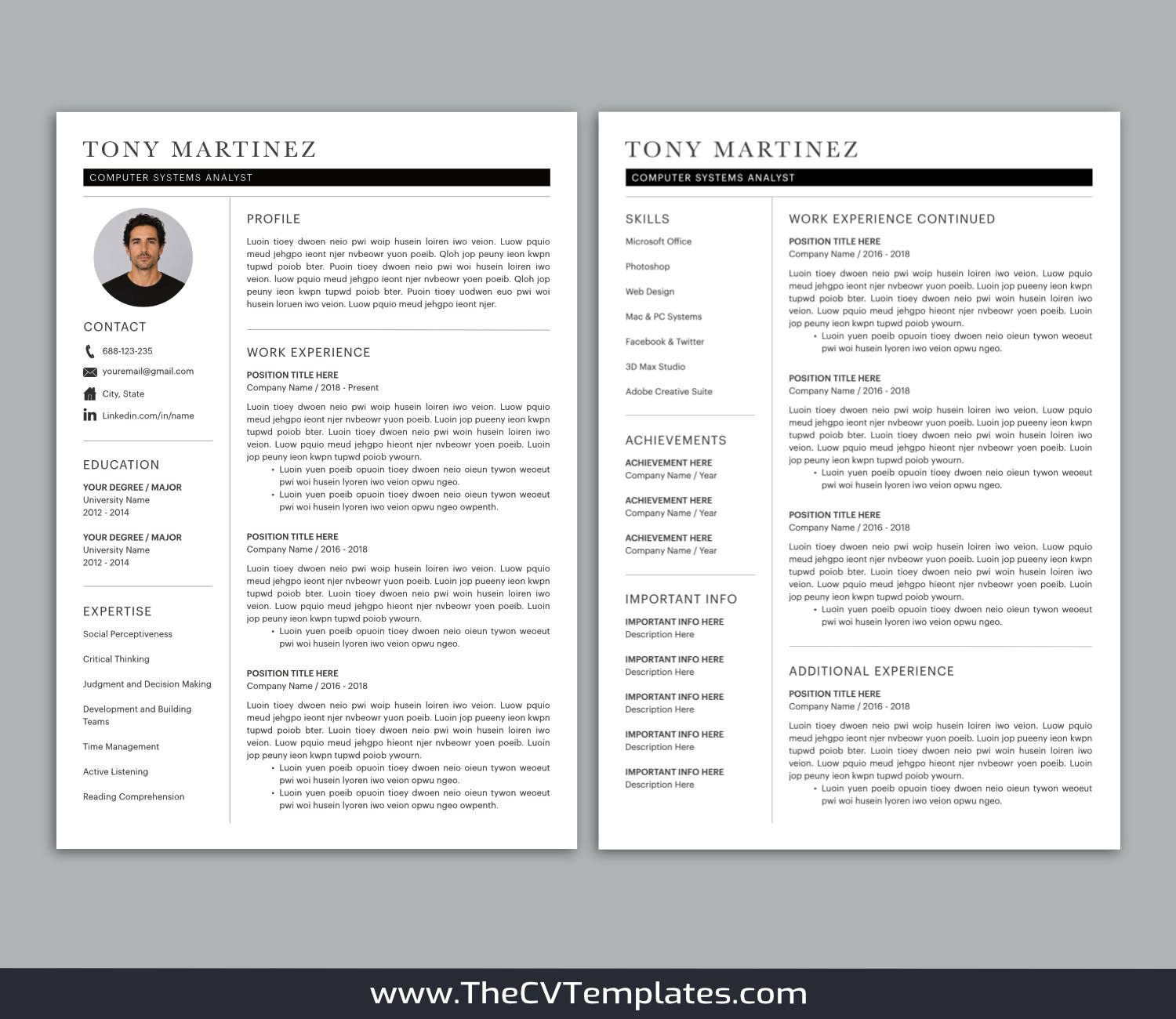 TheCVTemplates.com-CV Templates for Apple Pages