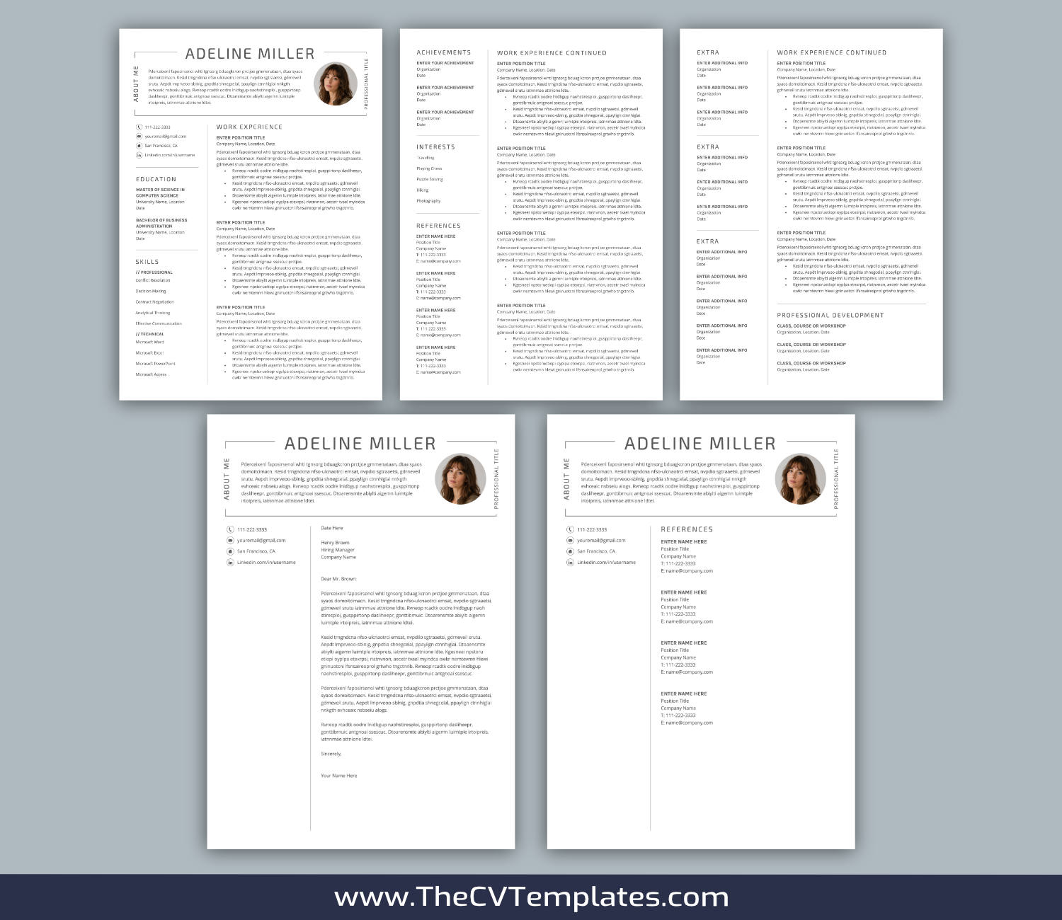 TheCVTemplates.com-resume templates for ms word