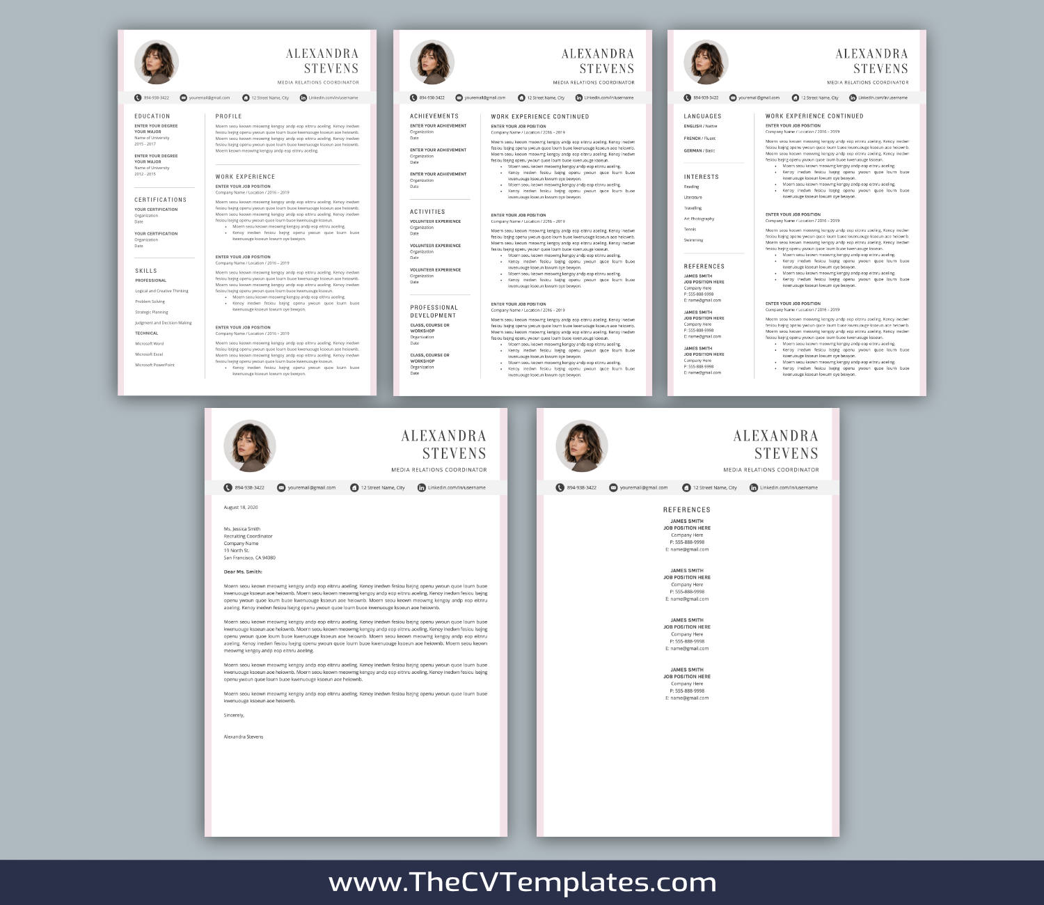 TheCVTemplates.com-resume templates for ms word