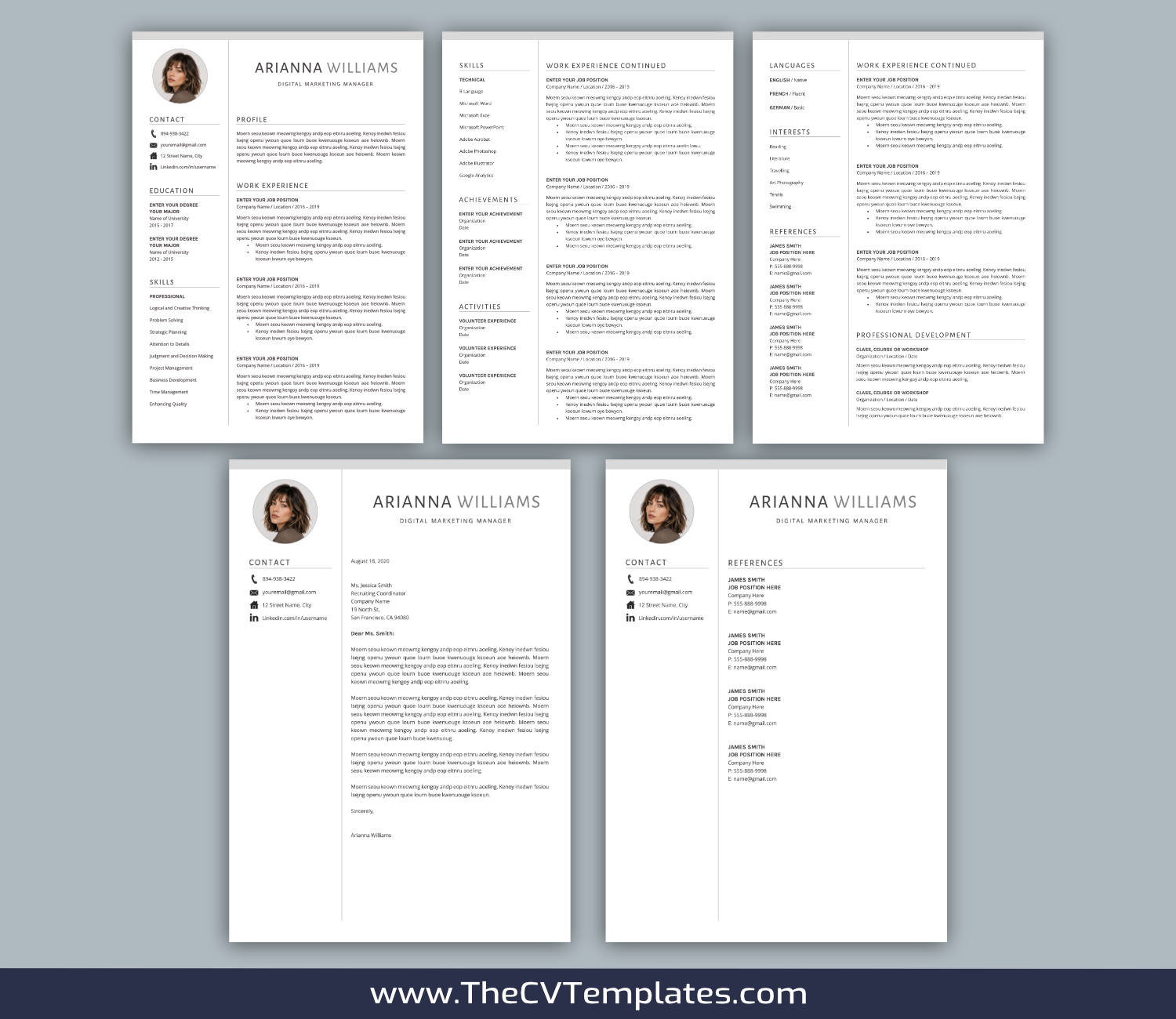 TheCVTemplates.com-resume templates for ms word