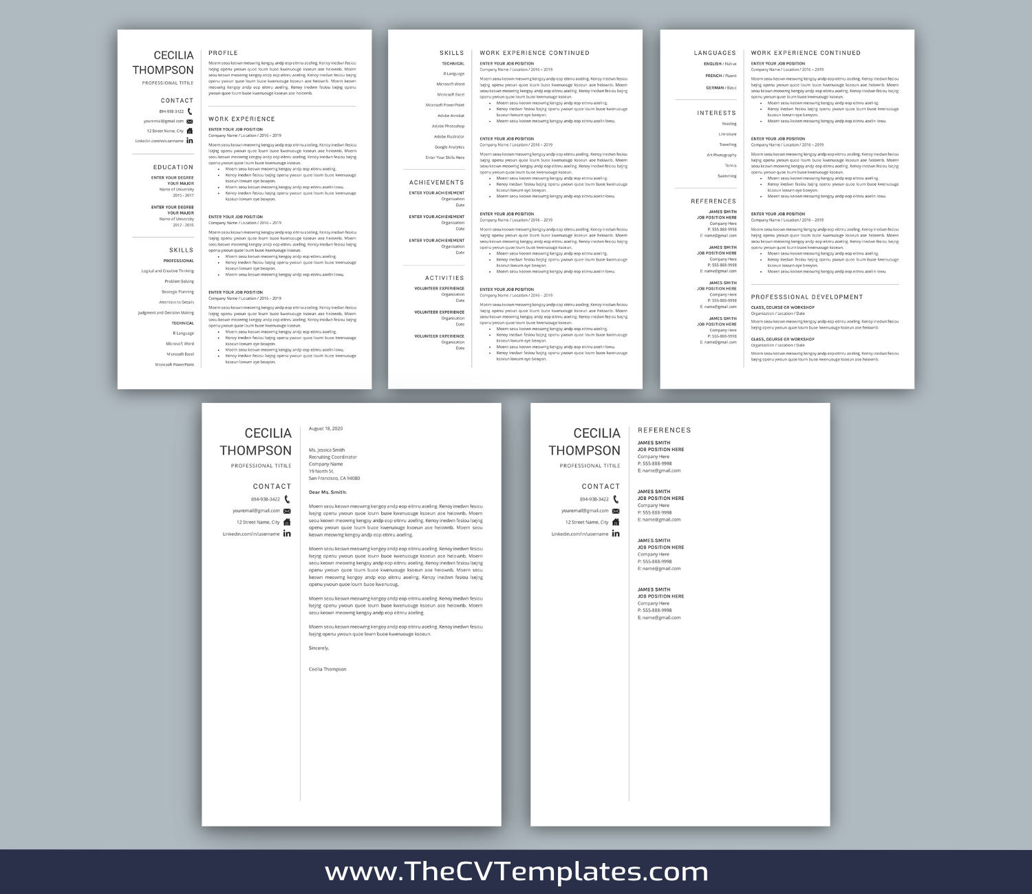 TheCVTemplates.com-resume templates for ms word