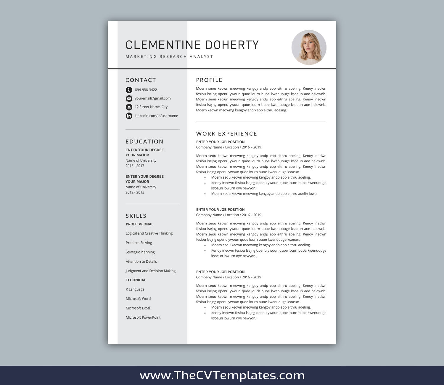 TheCVTemplates.com-resume templates for ms word