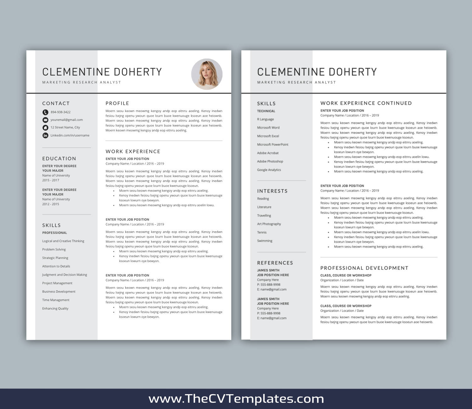 TheCVTemplates.com-resume templates for ms word