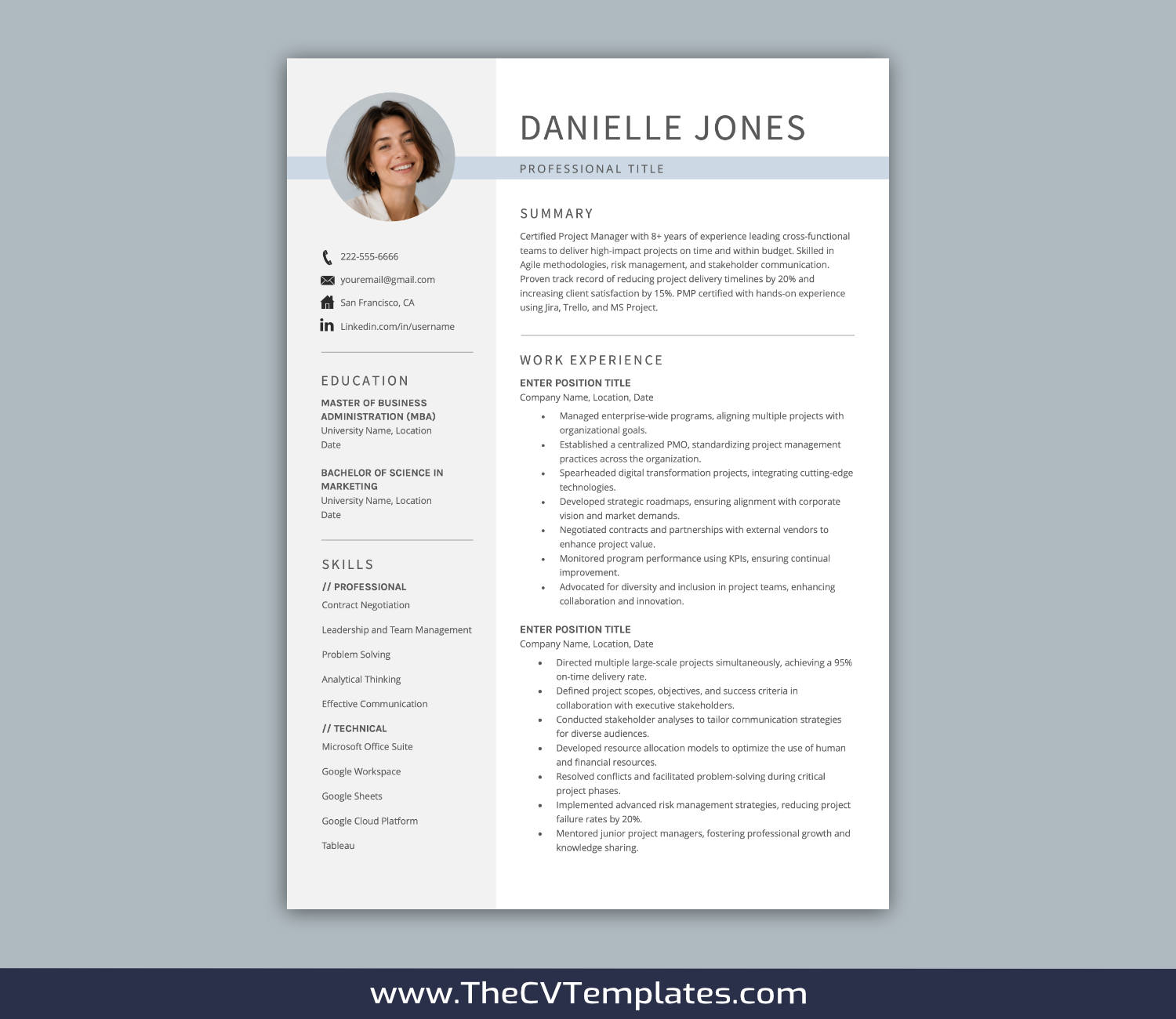 TheCVTemplates.com-resume templates for ms word
