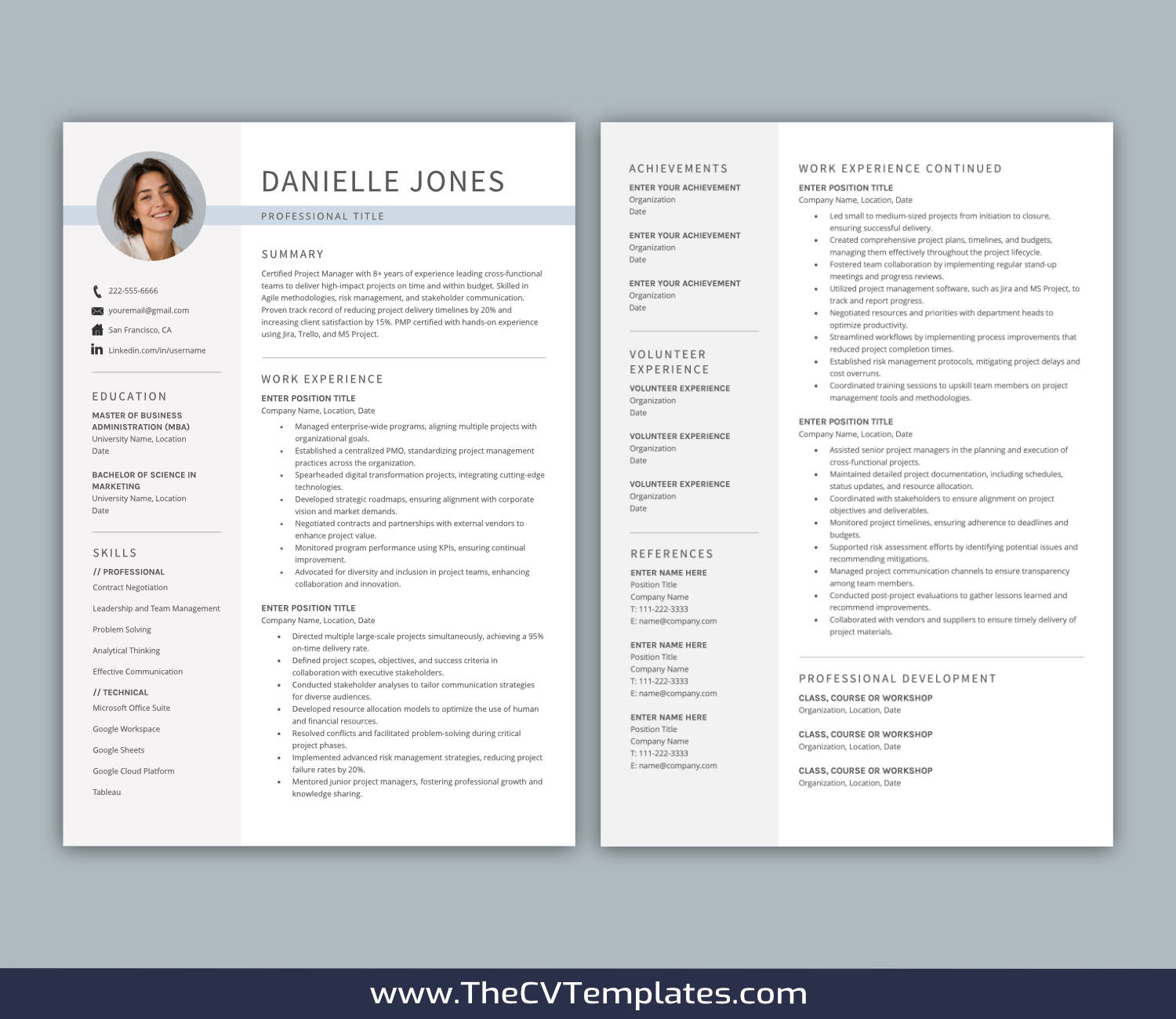 TheCVTemplates.com-resume templates for ms word