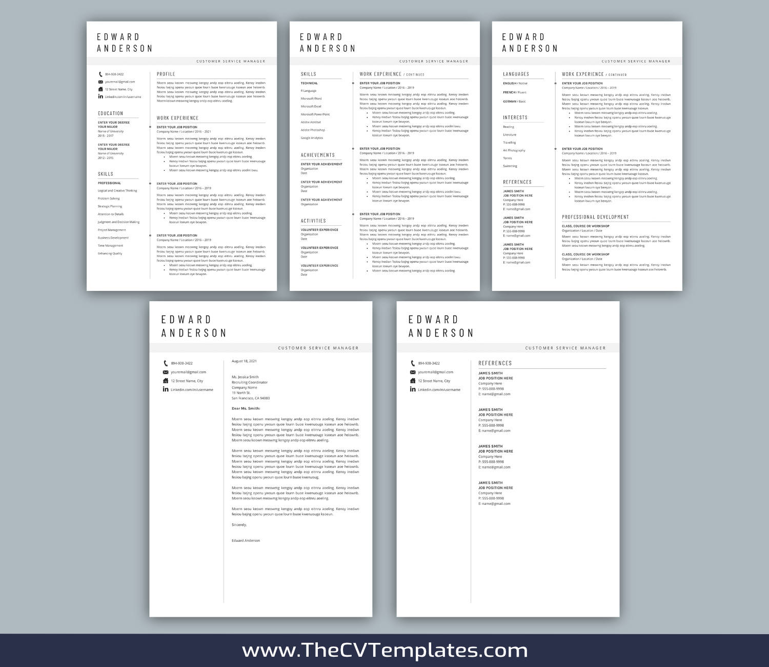 TheCVTemplates.com-resume templates for ms word