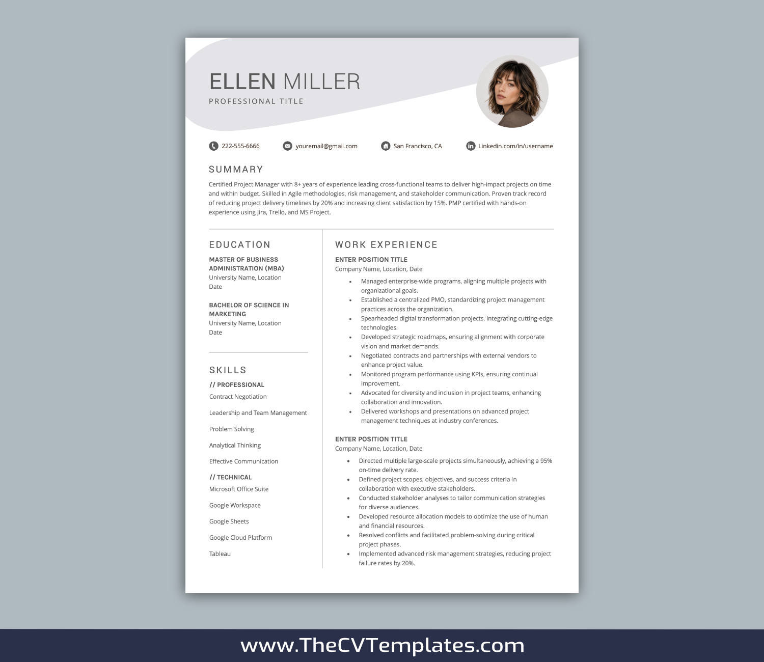 TheCVTemplates.com-resume templates for ms word