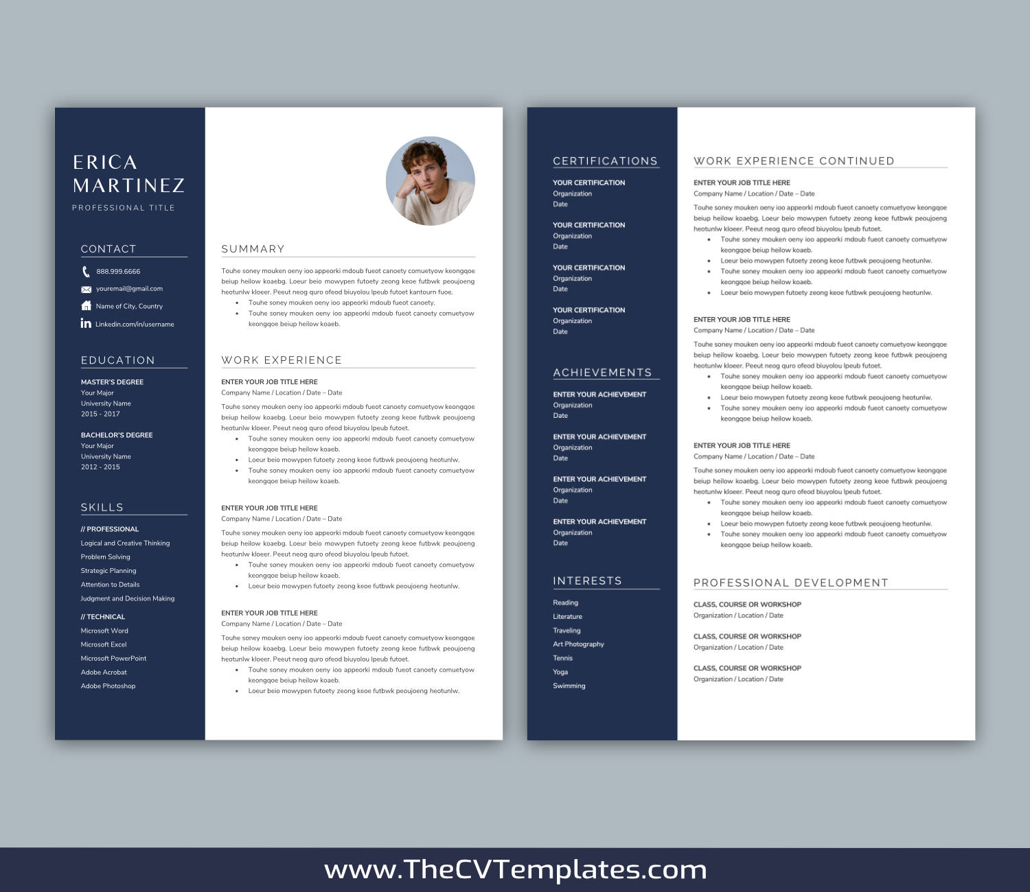TheCVTemplates.com-resume templates for ms word