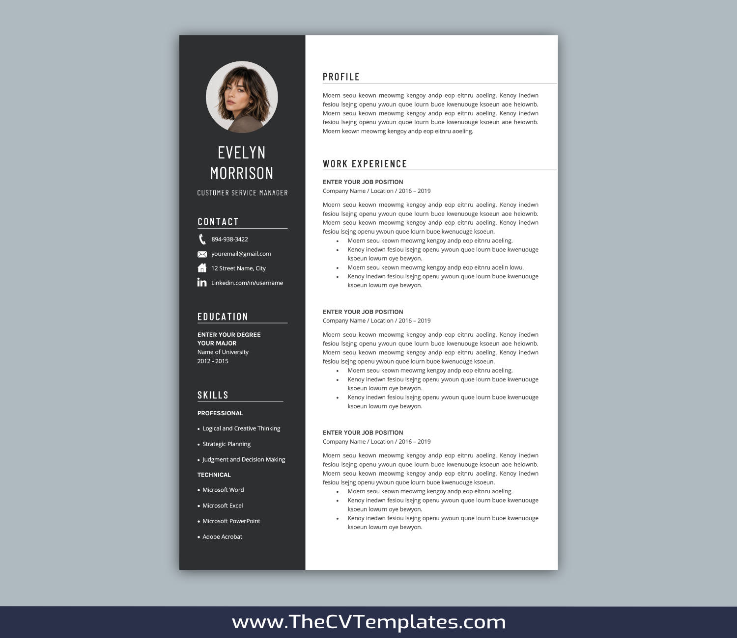 TheCVTemplates.com-resume templates for ms word