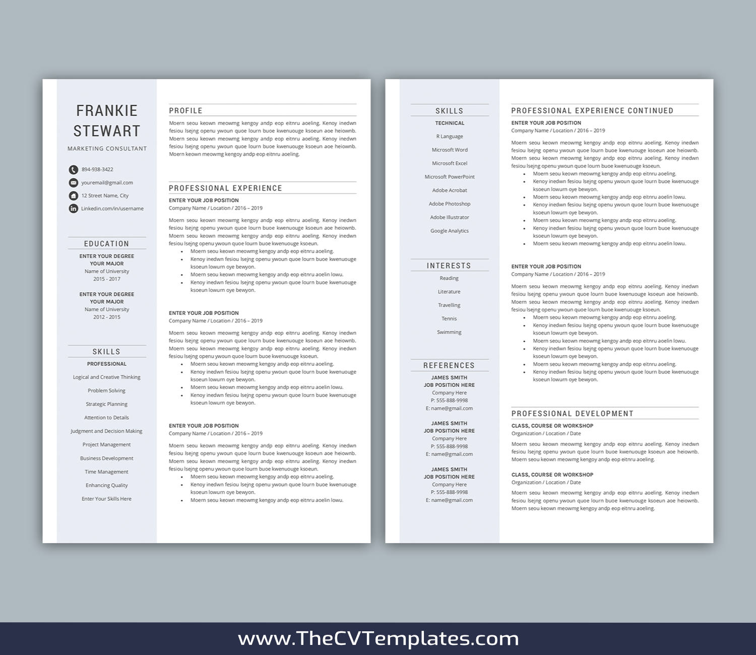 TheCVTemplates.com-resume templates for ms word
