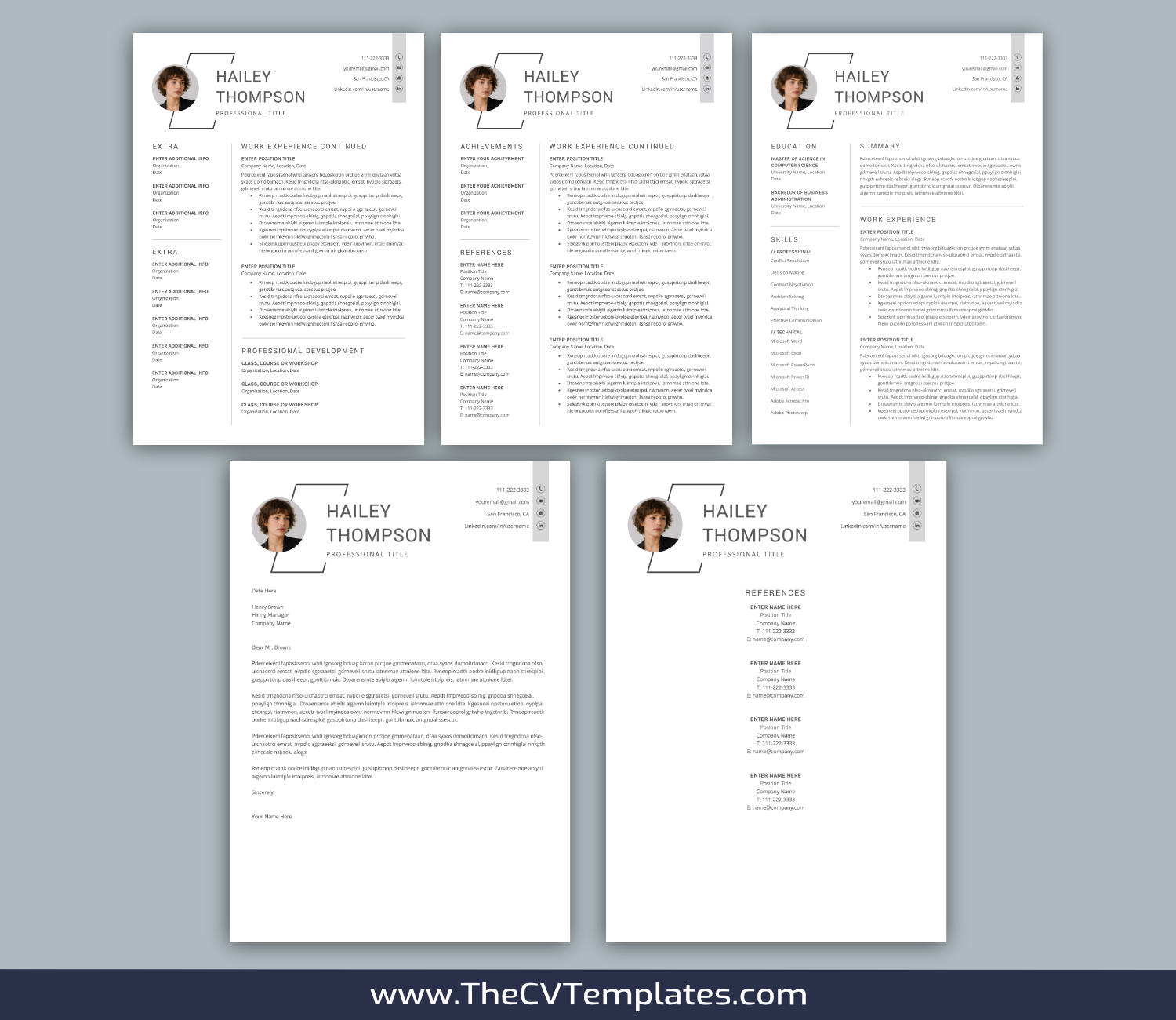 TheCVTemplates.com-resume templates for ms word