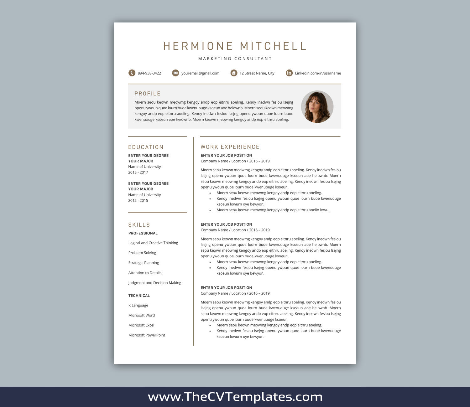 TheCVTemplates.com-resume templates for ms word