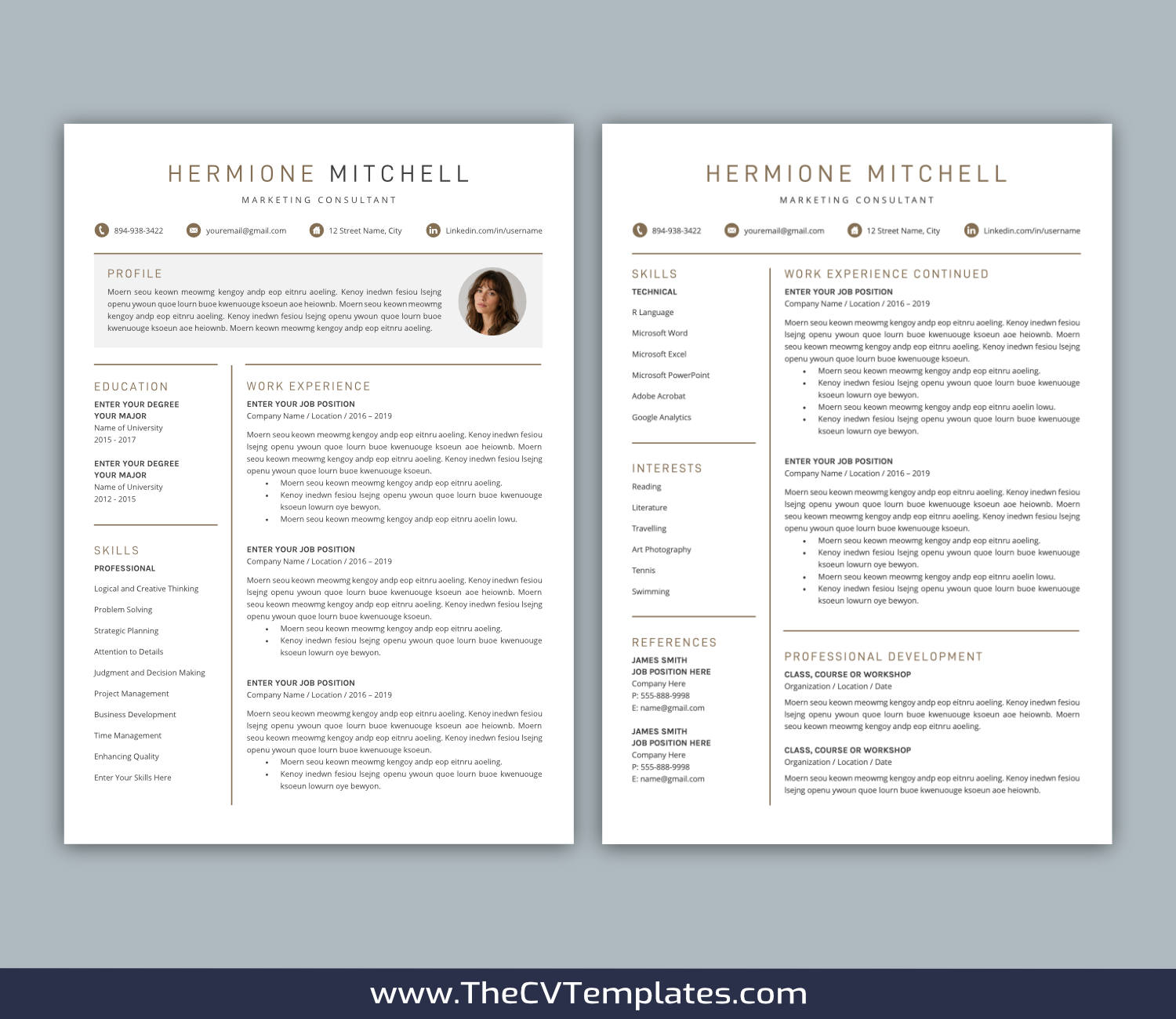 TheCVTemplates.com-resume templates for ms word