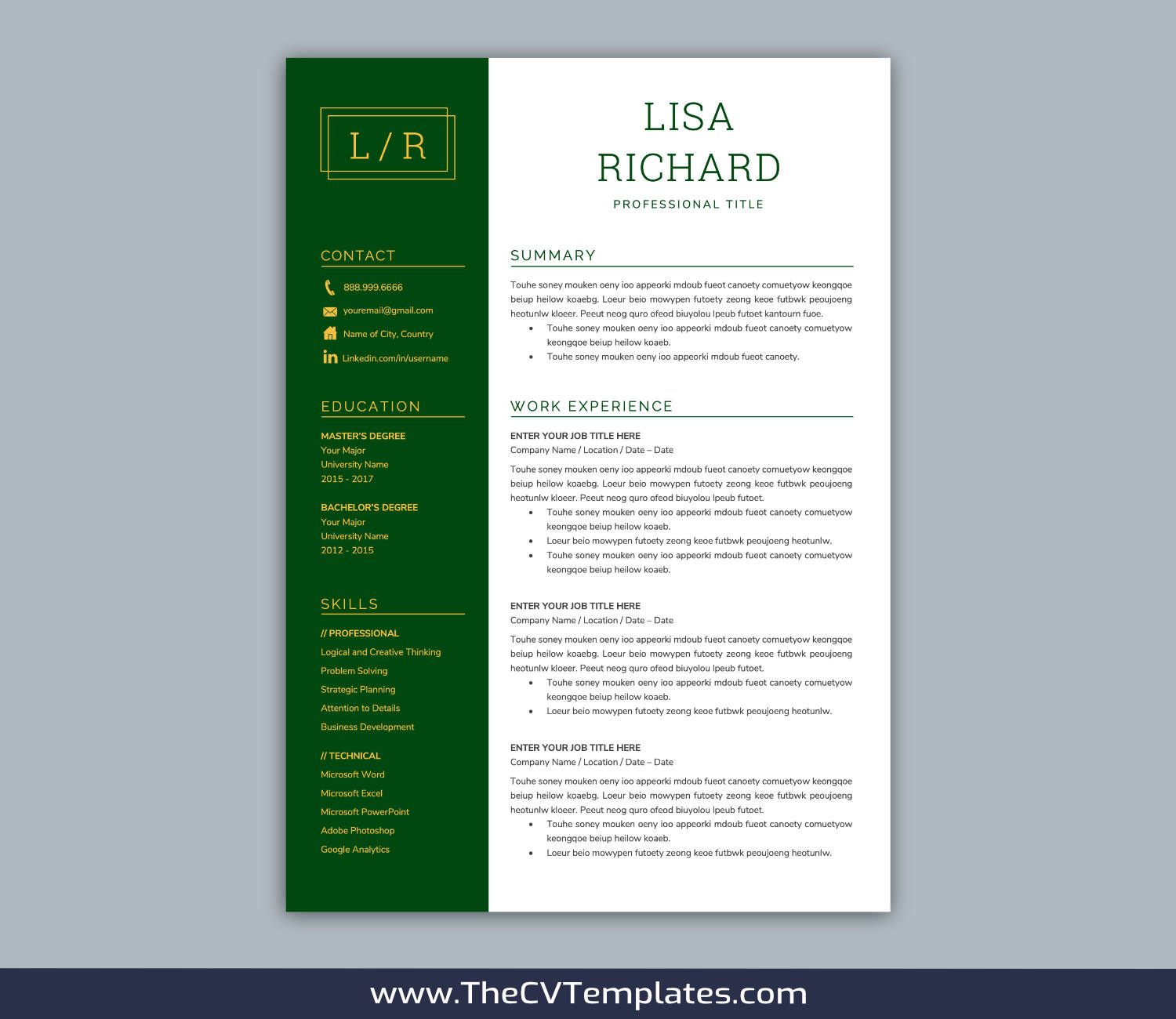 TheCVTemplates.com-resume templates for ms word