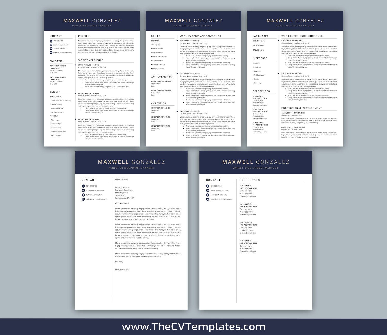 TheCVTemplates.com-resume templates for ms word