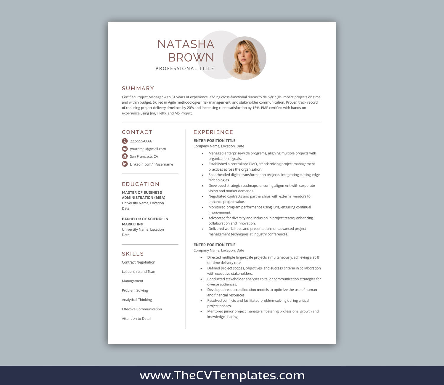 TheCVTemplates.com-resume templates for ms word